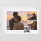 Luxury Glam Gold Couple Wedding Engagement TMF26 招待状 (裏面)
