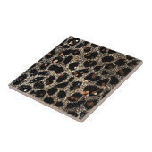 Luxury Glitter Brown Black Gold Leopard Pattern タイル (側面)