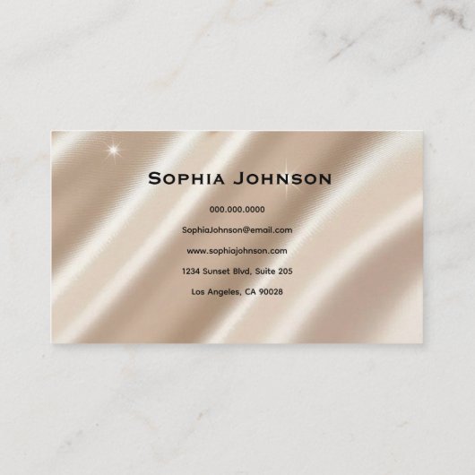 Luxury Glitter Business Card – Modern and Stylish  名刺 (裏面)