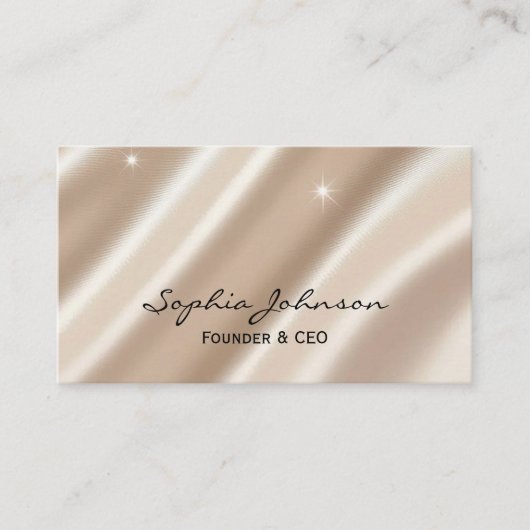 Luxury Glitter Business Card – Modern and Stylish  名刺 (正面)
