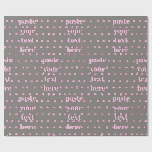 Luxury glitter dots ラッピングペーパー (フラット)