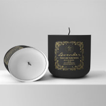 Luxury glitter gold and black ingredients