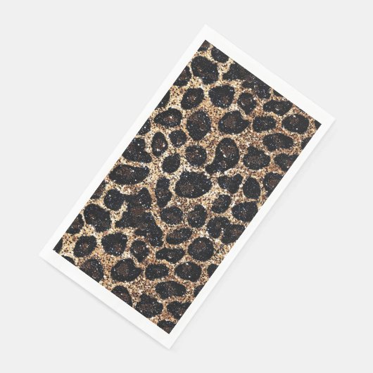 Luxury Glitter Gold Brown Black Leopard Pattern (コーナー)