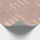 Luxury glitter stripes ラッピングペーパー (角)