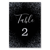 Luxury Glitters and Sparkles Wedding Table Number テーブルナンバー (正面)
