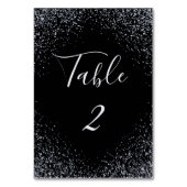 Luxury Glitters and Sparkles Wedding Table Number テーブルナンバー (正面)