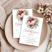 Luxury Gold Accent Boho Wedding RSVP Card