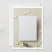 Luxury Gold Acrylic Wedding Invitation Suite  招待状 (裏面)