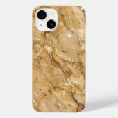 Luxury Gold and Beige Marble iPhone Case Case-Mate iPhoneケース (裏面)
