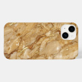 Luxury Gold and Beige Marble iPhone Case Case-Mate iPhoneケース (裏面 (横))