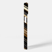 Luxury Gold and Black Geometric Phone Case Modern Case-Mate iPhoneケース (裏面 / 右)