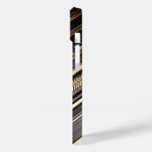 Luxury Gold and Black Geometric Phone Case Modern Case-Mate iPhoneケース (裏面 / 左)