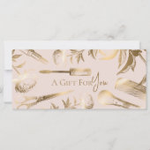 Luxury Gold Beauty Studio Gift Certificate for You (正面)