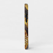 Luxury Gold Black Orange Abstract Metallic Marble Case-Mate iPhoneケース (裏面/左)