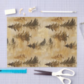 Luxury Gold & Bronze Metallic Christmas Tree  薄葉紙 (クラフト)