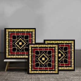 Luxury Gold Chain Baroque  Elegant Vintage Design タイル