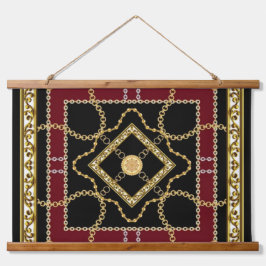 Luxury Gold Chain Baroque Elegant Vintage Design 吊り下げ型タペストリー