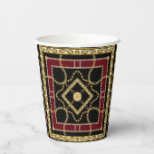 Luxury Gold Chain Baroque  Elegant Vintage Design 紙コップ (裏面)