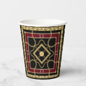 Luxury Gold Chain Baroque  Elegant Vintage Design 紙コップ (正面)