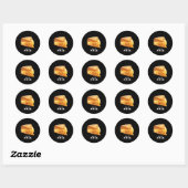 Luxury Gold Cheese Design Pizza Shop ラウンドシール (シート)
