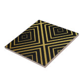 Luxury Gold Diamond Line Geometric タイル (側面)