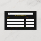 Luxury Gold ECG Wave Stethoscope EKG Line Medical 予約カード (裏面)