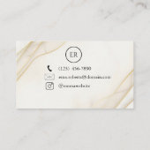 Luxury Gold Elegant Business Card | Modern Minimal 名刺 (裏面)