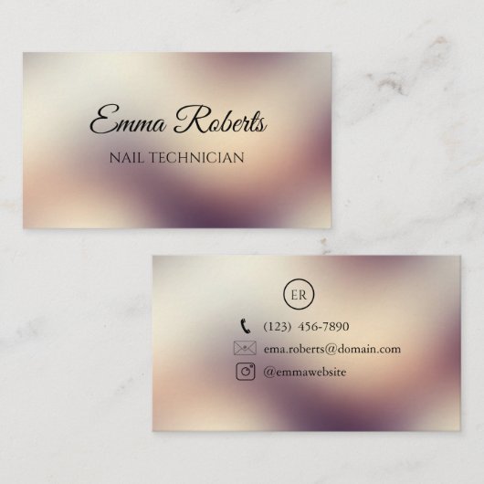 Luxury Gold Elegant Business Card | Modern Minimal 名刺 (正面/裏面)