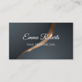 Luxury Gold Elegant Business Card | Modern Minimal 名刺 (正面)