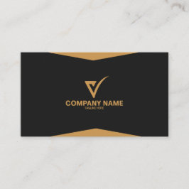 Luxury Gold Elegant Business Card Professional 名刺