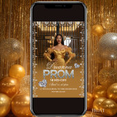 Luxury Gold Elegant Prom Send-Off Invitation 招待状