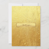 Luxury Gold Engagement I with Photo Elegant Custom 招待状 (裏面)