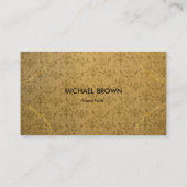 Luxury Gold Fashion Boutique Elegant Floral 名刺 (裏面)