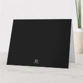 Luxury Gold Foil Christmas Card | Winter Glam カード (裏面)