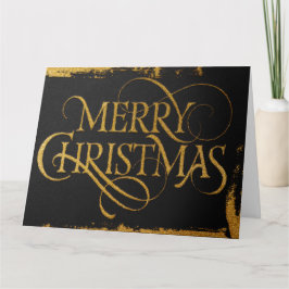 Luxury Gold Foil Christmas Card | Winter Glam カード