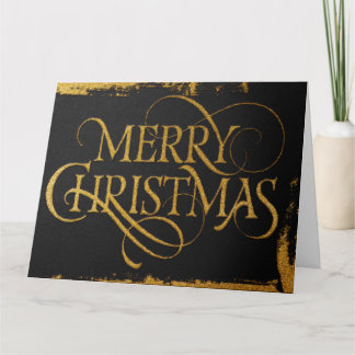 Luxury Gold Foil Christmas Card | Winter Glam カード