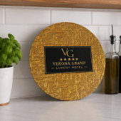 Luxury Gold Foil Five Star Hotel Branding Elegant カッティングボード