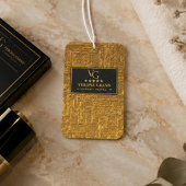 Luxury Gold Foil Five Star Hotel Branding Elegant カーエアーフレッシュナー