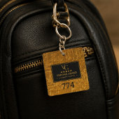 Luxury Gold Foil Five Star Hotel Branding Elegant キーホルダー