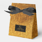 Luxury Gold Foil Five Star Hotel Branding Elegant フェイバーボックス (正面サイド)
