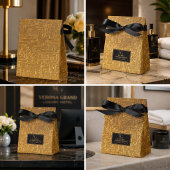 Luxury Gold Foil Five Star Hotel Branding Elegant フェイバーボックス