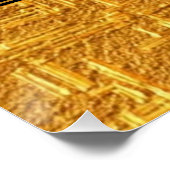 Luxury Gold Foil Five Star Hotel Branding Elegant  ポスター (コーナー)