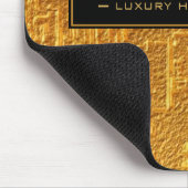 Luxury Gold Foil Five Star Hotel Branding Elegant マウスパッド (コーナー)