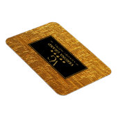 Luxury Gold Foil Five Star Hotel Branding Elegant マグネット (右側)