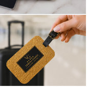 Luxury Gold Foil Five Star Hotel Branding Elegant ラゲッジタグ