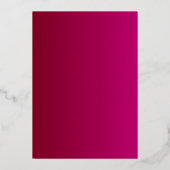 Luxury Gold Foil Floral Wedding Invitation Foil In 箔招待状 (裏面)