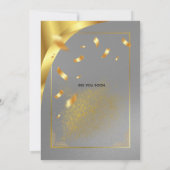 Luxury Gold Foil Style Wedding Invitation | Modern 招待状 (裏面)