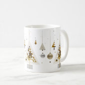 Luxury Gold Geometric Triangle Tree Classic Mug  コーヒーマグカップ (正面右)