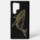 Luxury Gold Geometric Whale  Samsung Galaxyケース (裏面)