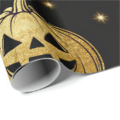 Luxury Gold Glitter Halloween Gift Wrap  ラッピングペーパー (ロールコーナー)